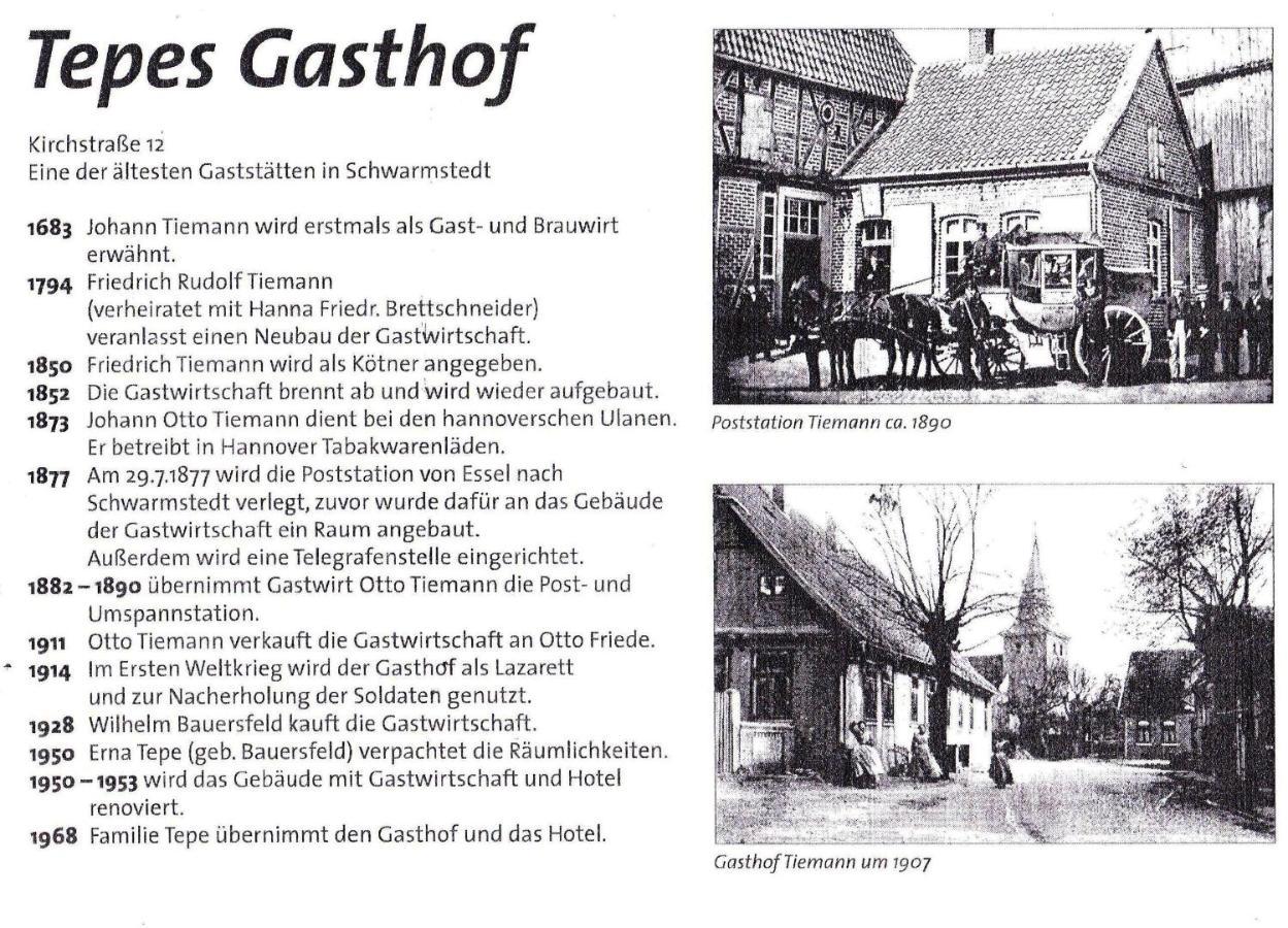 Tepe'S Gasthof Schwarmstedt Esterno foto